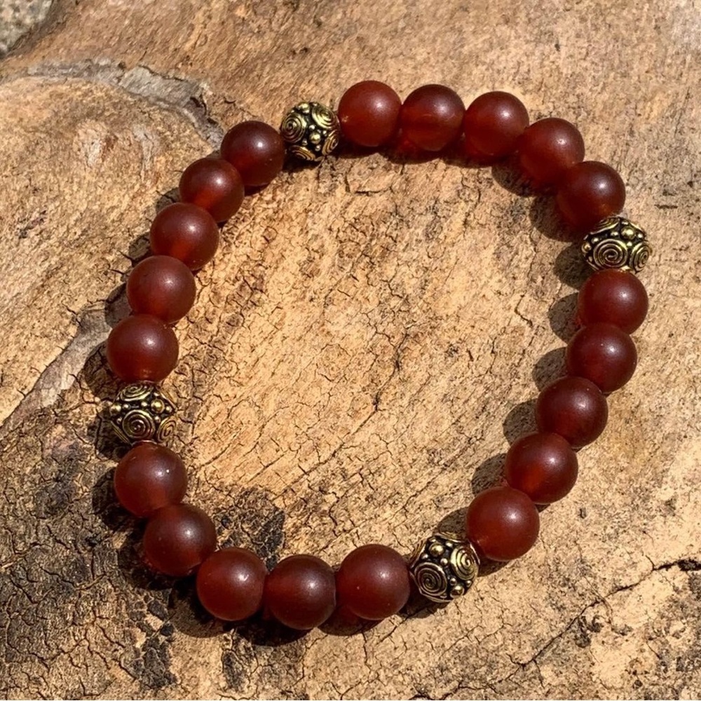 Carnelian Energy Bracelet - 8”